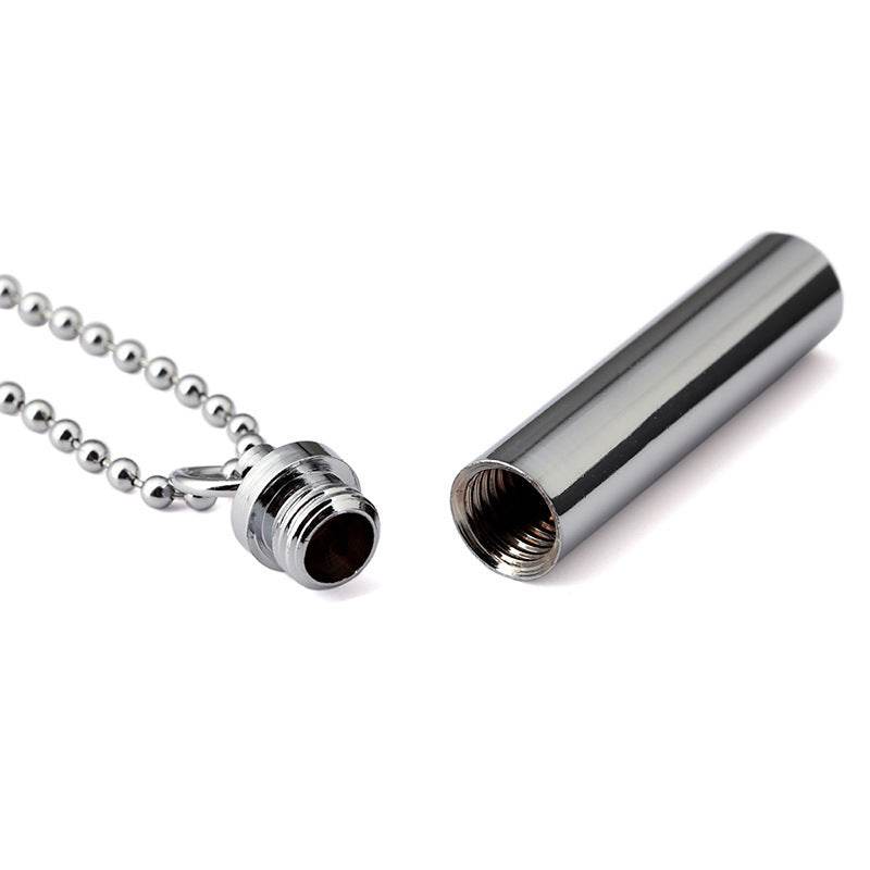 Silver Ball Chain Pendant Necklace for men - www.Shopthatapp.com