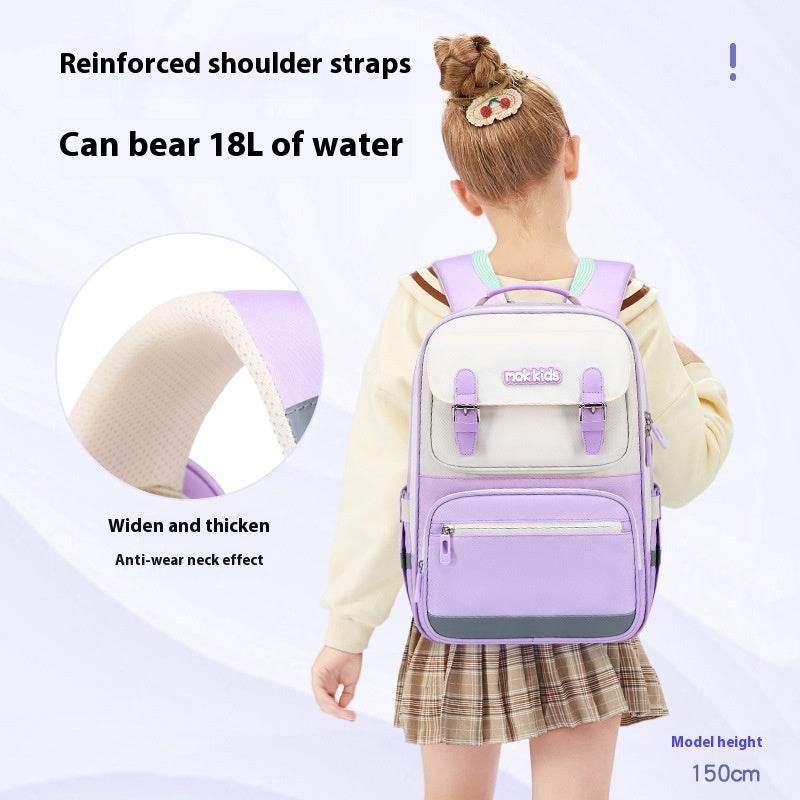Lightweight Burden Alleviation Large Capacity Student Schoolbag - www.Shopthatapp.com