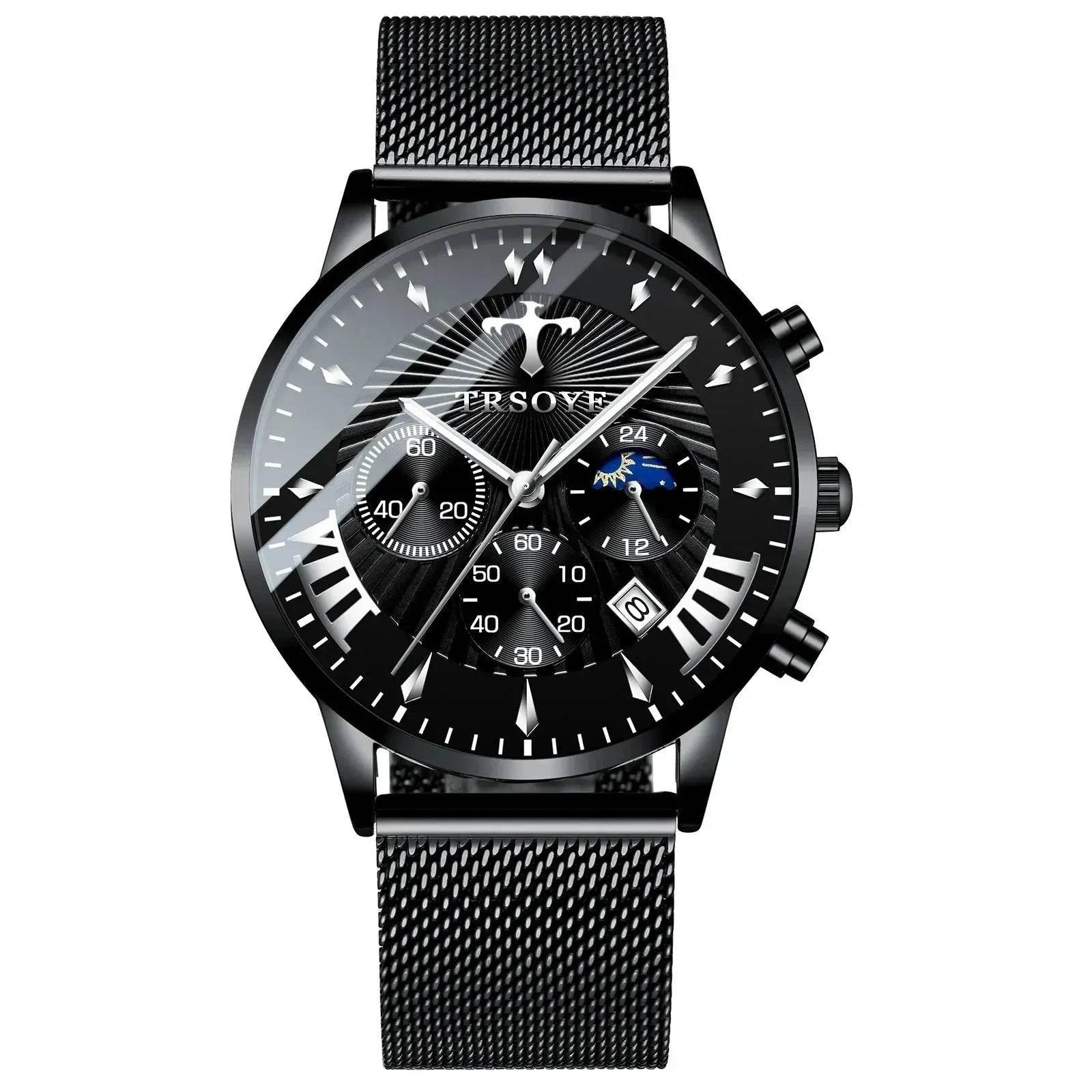 Business Quartz Watch Leisure Calendar Men's Luminous Waterproof Watch - www.Shopthatapp.com