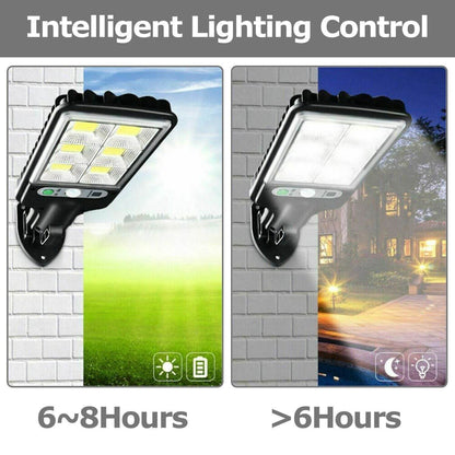 LED Solar Motion Sensor Light Bright Garden Outdoor Street Wall Lamp Solar Wall Lamp Lights Outdoor Road Lamp For Garden, Yard, Garage, Path - www.Shopthatapp.com