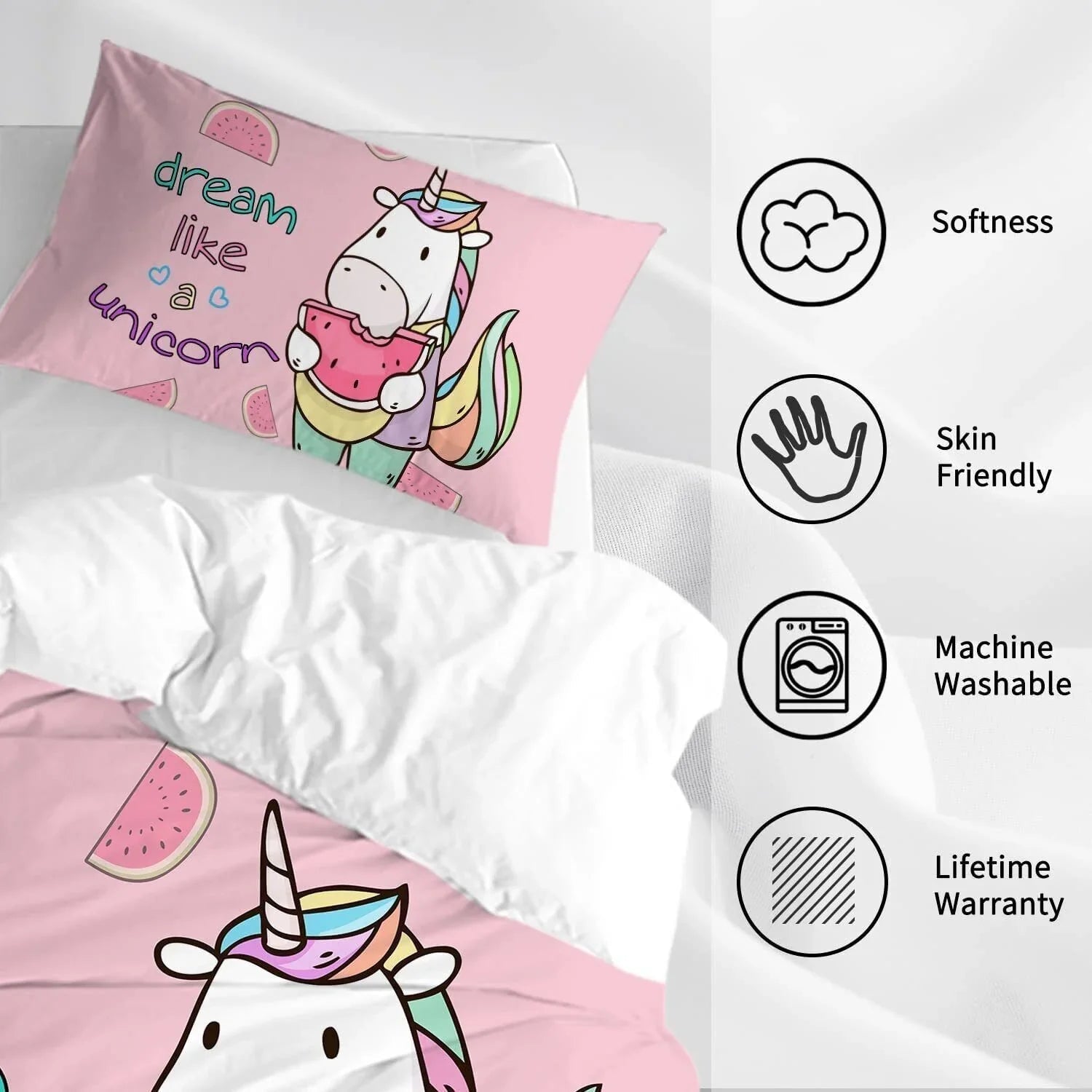3pieces Watermelon Duvet Cover Set For Comforter Bedding Queen Size - www.Shopthatapp.com