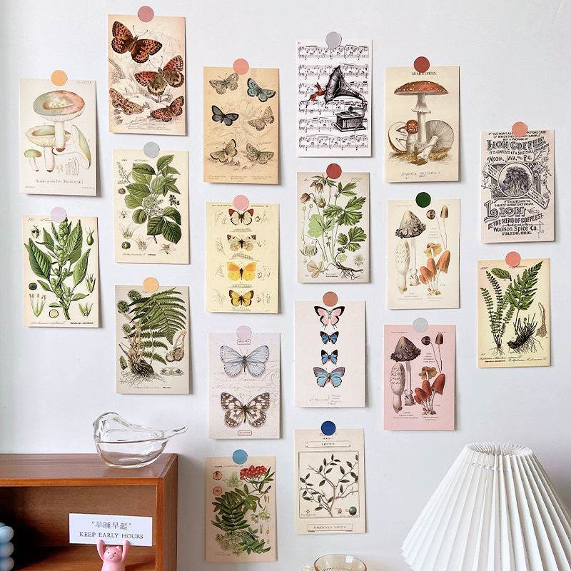 Forest Plant Series Decorative Card Wall Bedroom Postcard Wall Sticker Decoration Decorative Card - www.Shopthatapp.com