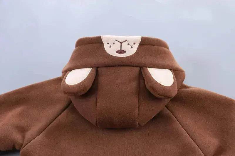 Boys' Suit Autumn Fashionable Fleece-lined Three-piece Set Baby Winter Fashionable Clothing - www.Shopthatapp.com