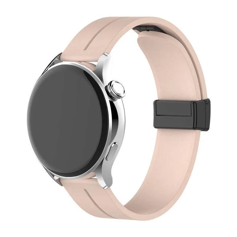 Applicable Watt4 Strap Silicone Magnetic Folding Buckle Watch Band - www.Shopthatapp.com
