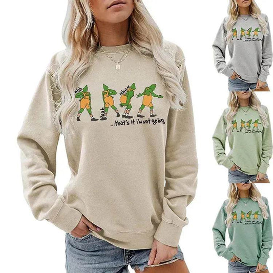 Women's Christmas Printed Long Sleeved  Pullover Sweatshirt - www.Shopthatapp.com