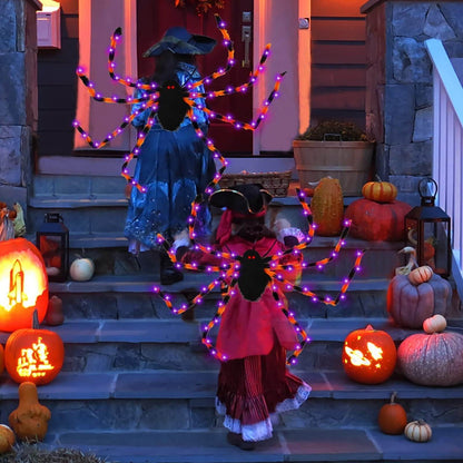 Halloween Spider Backpack Nine LED Modes Plush Sugar Bag - www.Shopthatapp.com
