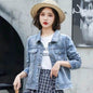 Korean Version Of The Loose Student's New Trendy All-match Net Red College Style Simple Denim Jacket Women - www.Shopthatapp.com