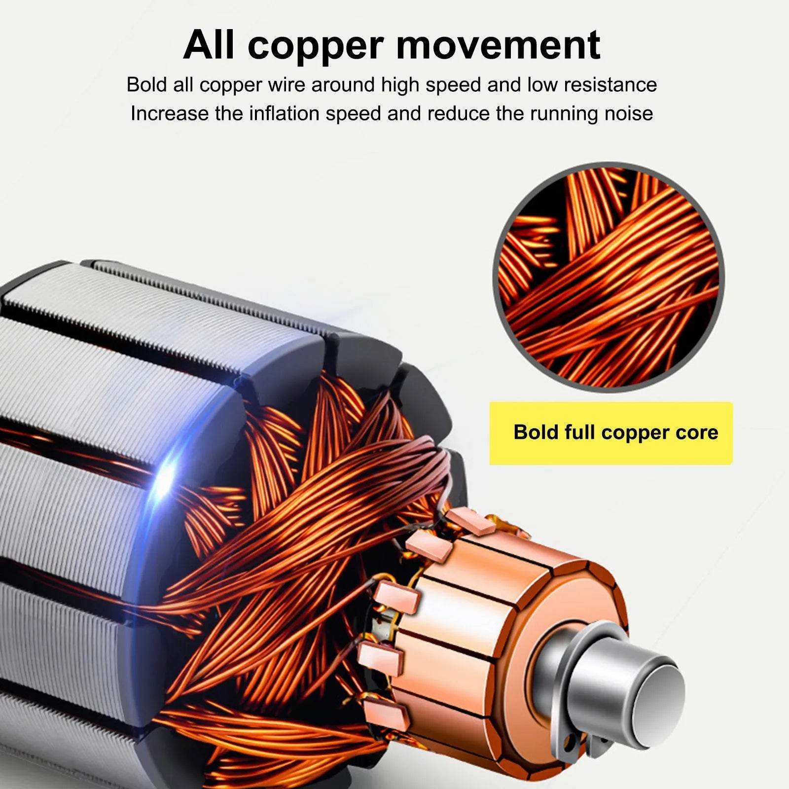 Portable High Power Metal Double Cylinder Car Tire Air compressor - www.Shopthatapp.com