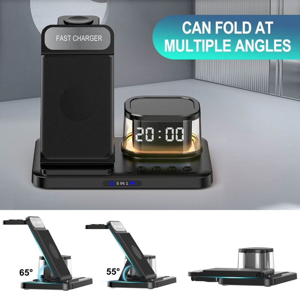 Creative Fast Wireless Charger Three-in-one Folding Bracket - www.Shopthatapp.com