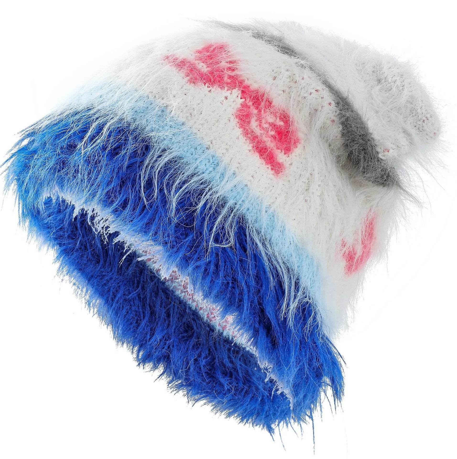 Cute Cat Ears Knitted Hat Earflaps Slipover Woolen Cap Beanies - www.Shopthatapp.com