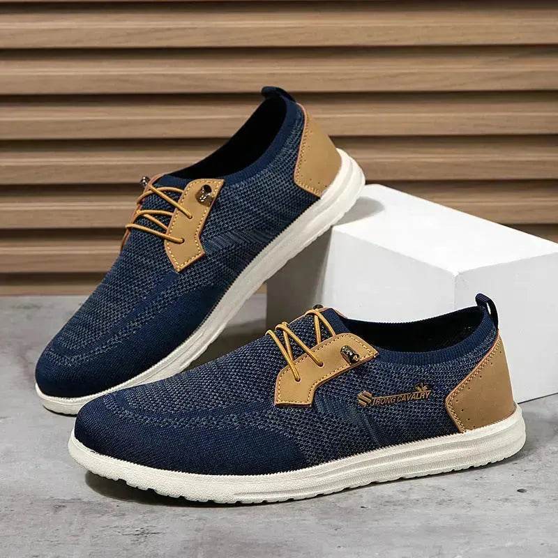 Casual Flat  Slip-on Mesh Shoes Lightweight Breathable Loafers Men Walking Running Sports Shoes Sneakers for Men - www.Shopthatapp.com