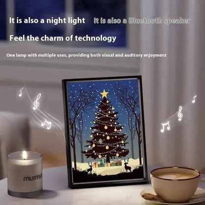 2024 New Luminous Christmas Tree Painting decorations Bluetooth Speaker integrated Gift Ideas - www.Shopthatapp.com