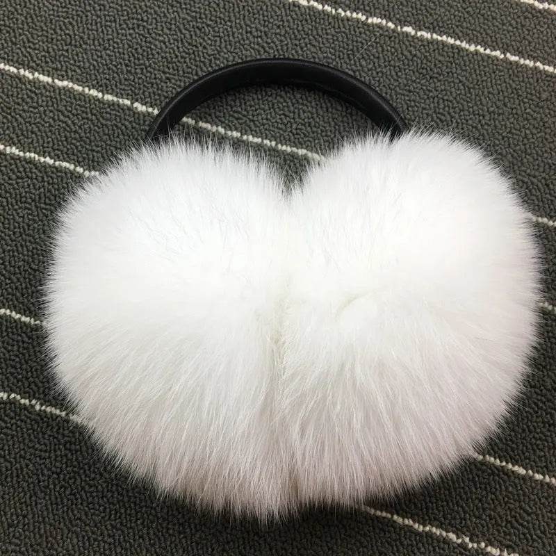 Warm Whole Skin Fox Earmuff Earmuffs Female - www.Shopthatapp.com