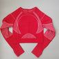 Women Tight Long Sleeve Fitness Workout Yoga Running Gym Crop top - www.Shopthatapp.com