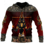 Men's Gothic Printed Street Fashion Classic Hoodie Pullover - www.Shopthatapp.com