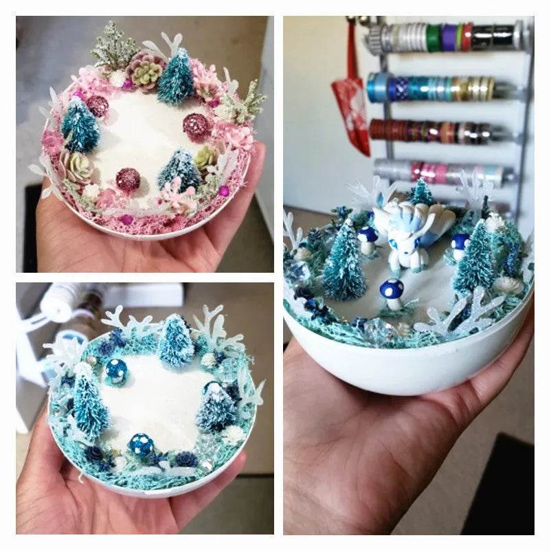 Blue Gold Silver And Red Mini Christmas Tree Ornaments - www.Shopthatapp.com