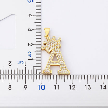 Letter Pendant with Chain - Gold - www.Shopthatapp.com