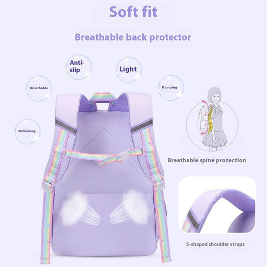 Large Schoolbag for Kids – Grades 2 to 6 Ergonomic Backpack - www.Shopthatapp.com
