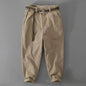 Men's Mid waist Loose Casual Chinos Pant trouser - www.Shopthatapp.com