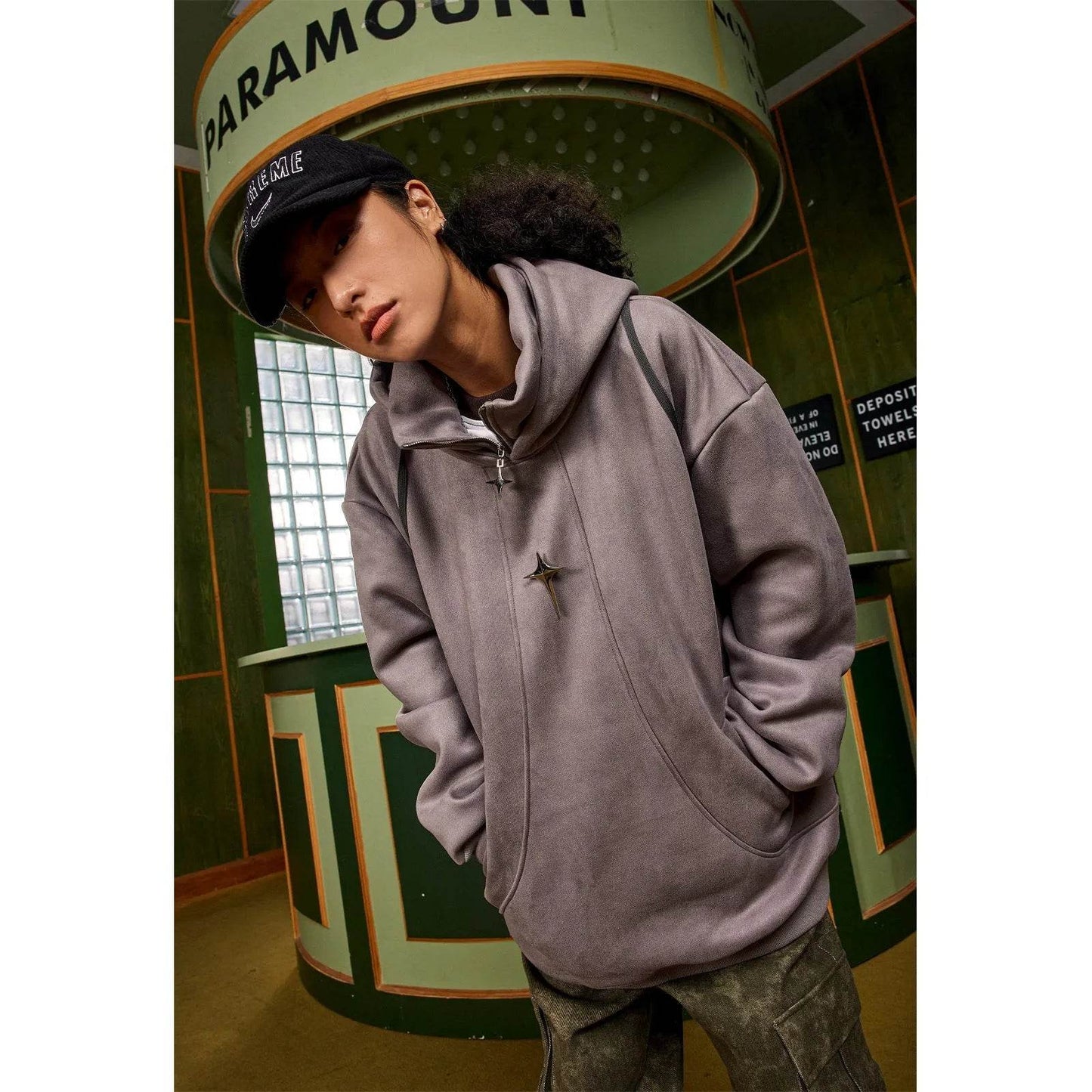 Fashion Turtleneck Street Hip pop Hoodie Sweatshirt Men - www.Shopthatapp.com