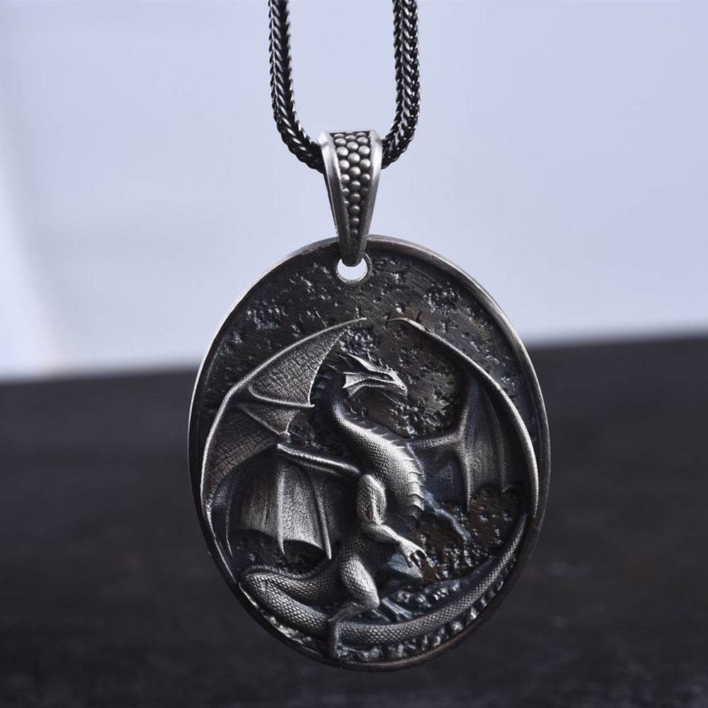 Men's Western Dragon Animal Hip Hop Pendant Necklace - www.Shopthatapp.com