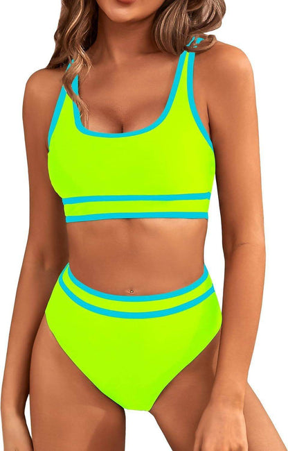 Bikini Tight-fitting Solid Color Swimsuit For Women - www.Shopthatapp.com
