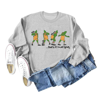 Women's Christmas Printed Long Sleeved  Pullover Sweatshirt - www.Shopthatapp.com
