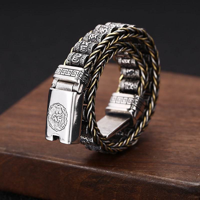 Thai Silver Personality Men's And Women's Trend Turn Bead Bracelet - www.Shopthatapp.com