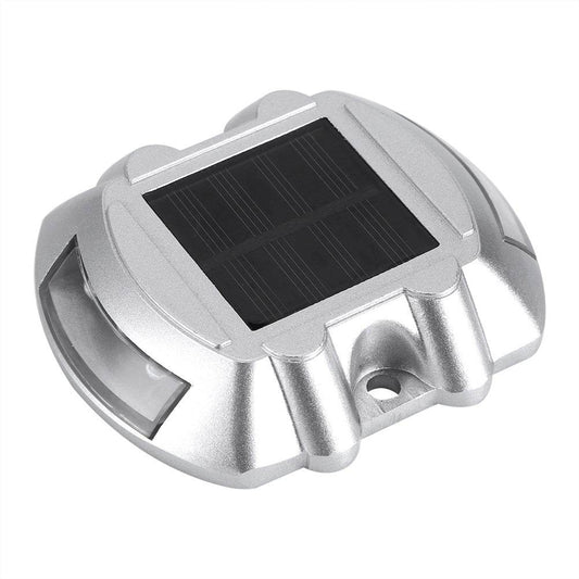 Casting Aluminum Solar Power Waterproof 6 LED Lamp Outdoor Road Driveway Pathway Light Yellow - www.Shopthatapp.com