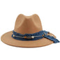 Women Fashion  Denim Blue Cloth Scarf Hat Woolen Hat - www.Shopthatapp.com