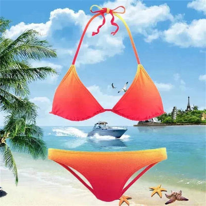 Swimsuit Women's Gradient Series Split Swimsuit Bikini - www.Shopthatapp.com
