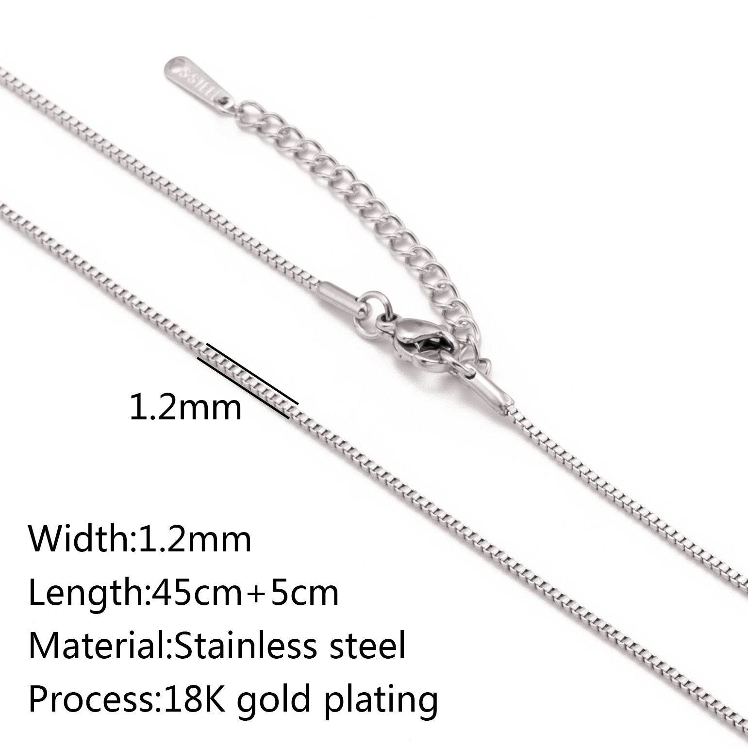 Stainless Steel Vacuum Vapor Plating 18K Gold Color Protection Lip Chain Necklace - www.Shopthatapp.com