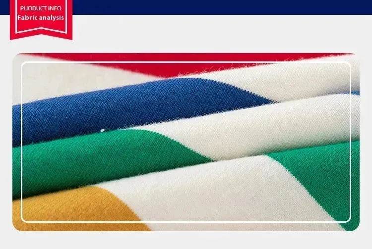 Unisex Colorful Striped Long-sleeved Sweater for Kids Pullover for Kids - www.Shopthatapp.com