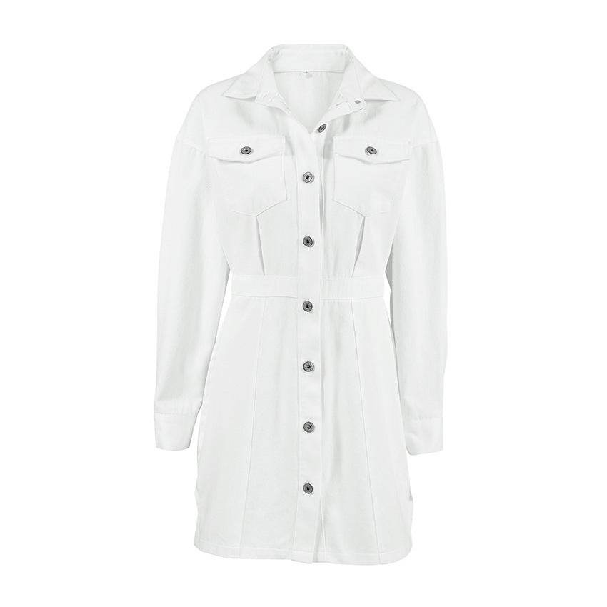 Cotton Waist – A-Line Mid Waist Short Skirt with Pockets - www.Shopthatapp.com