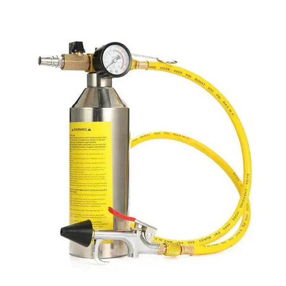 Automotive Air Conditioner System Flush Canister Gun Kit Pipe Maintenance Bottle - www.Shopthatapp.com