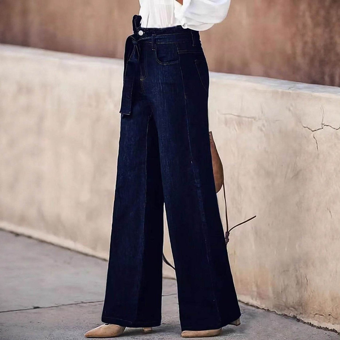 American Hot Girl Retro Wide Leg Jeans - www.Shopthatapp.com