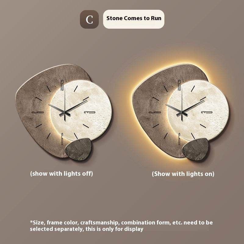 Lucky Stone Restaurant Clock Wall Clock - www.Shopthatapp.com