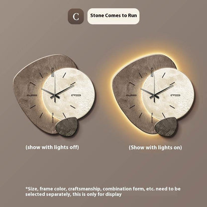 Lucky Stone Restaurant Clock Wall Clock - www.Shopthatapp.com