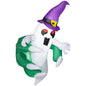 Outsunny 4ft Inflatable Halloween Decoration, Lighted Window Sticker Ghost In Hat, Blow Up Outdoor LED Yard Display, Waterproof - www.Shopthatapp.com