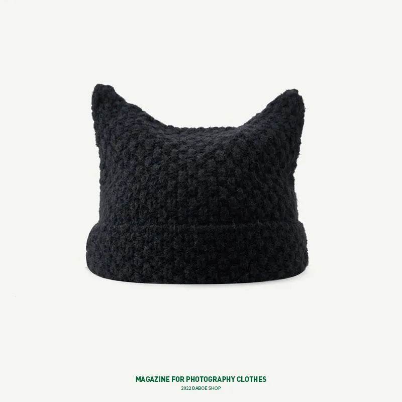 Breathable Windproof Cute Thermal Head Cover Woolen Cap beanies - www.Shopthatapp.com