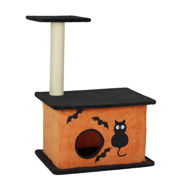 Halloween Inspired Cat Tree Tower Cat Tree For Indoor  With Spacious Cat Condo - www.Shopthatapp.com