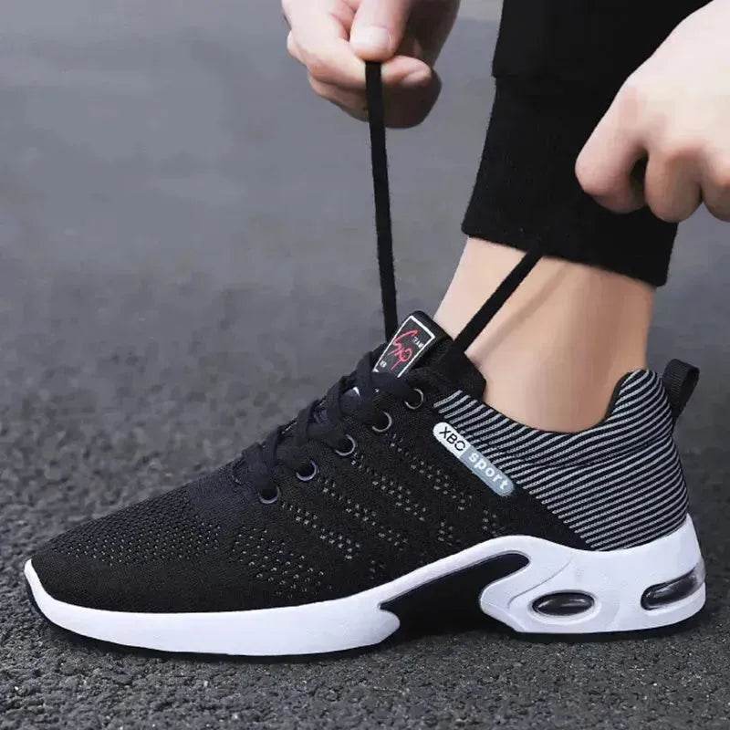 Casual Lightweight Running Shoes For Men Breathable  Lace-up Sneakers - www.Shopthatapp.com