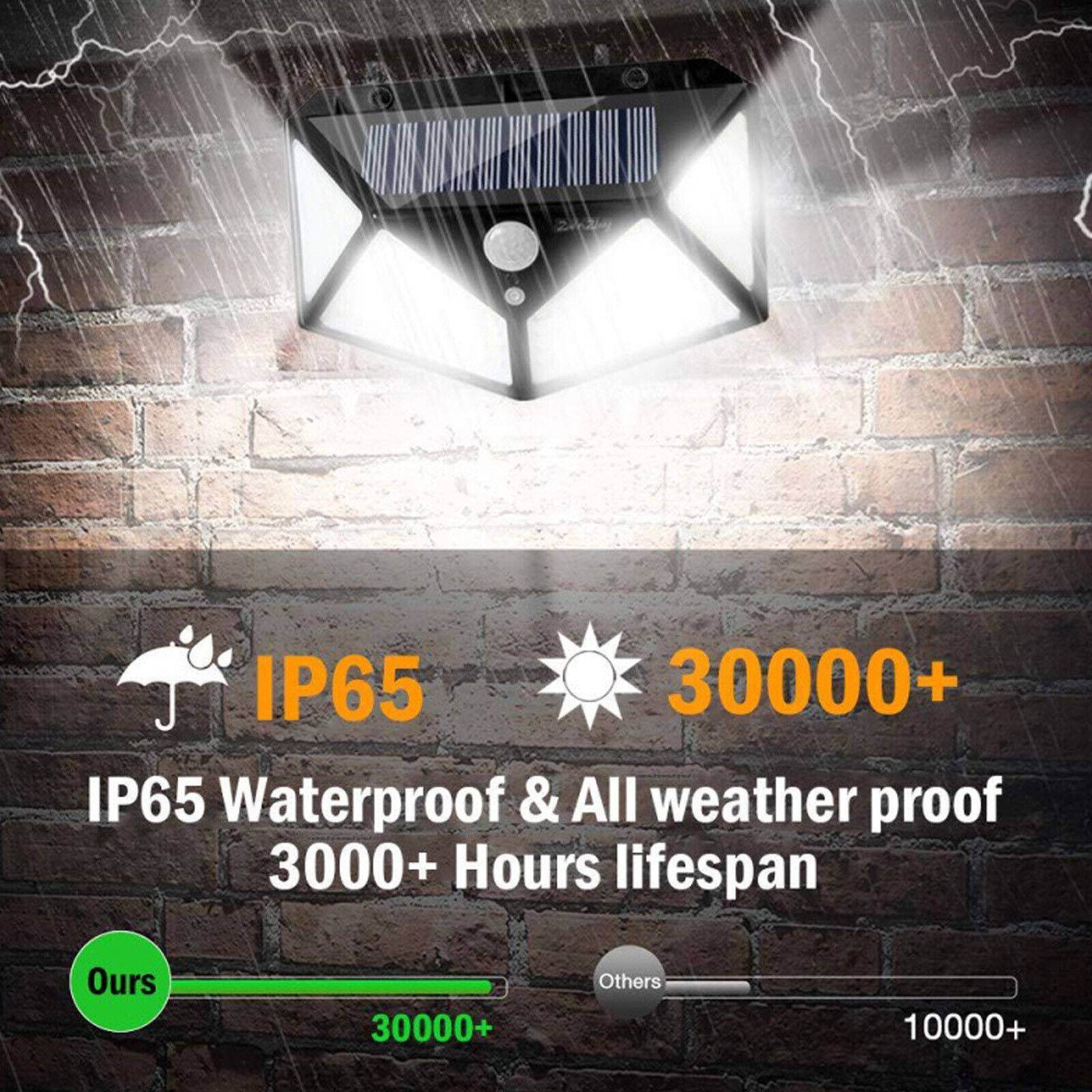 4X Solar Power PIR Motion Sensor Wall Lights LED Outdoor Garden Security Lamp - www.Shopthatapp.com