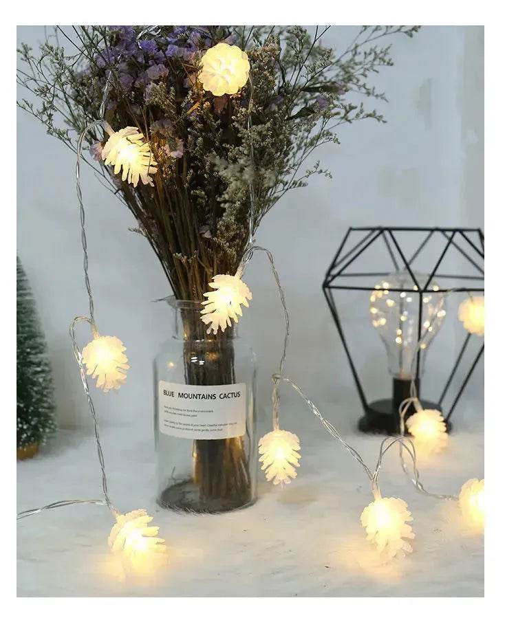 LED Simulation Transparent Pine Nut Light String - www.Shopthatapp.com