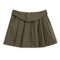European And American Style College Style High Waist Mini Pleated Skirt - www.Shopthatapp.com