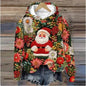 Print Christmas Holiday Casual Hoodie Sweater Pullover - www.Shopthatapp.com