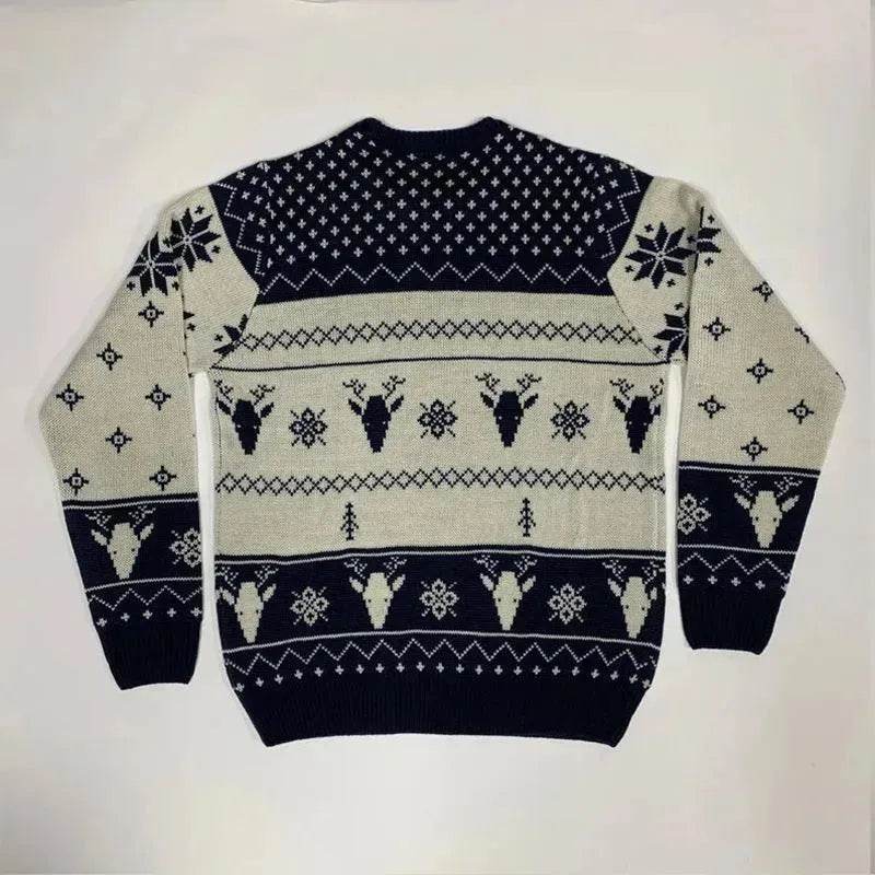 Pullover Crewneck Jacquard Christmas Sweater - www.Shopthatapp.com