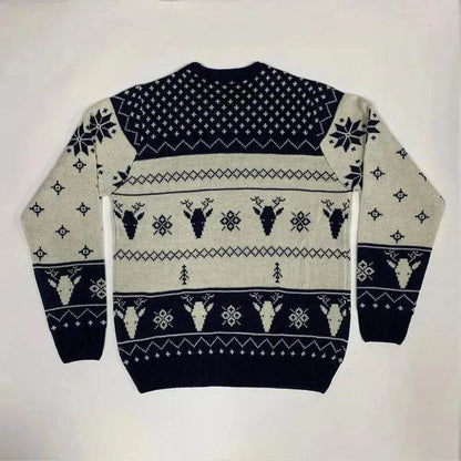 Pullover Crewneck Jacquard Christmas Sweater - www.Shopthatapp.com