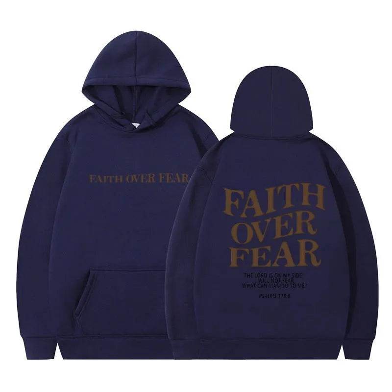 New Hoodie Faith Fear Men's And Women's Printed Sweatshirt’s - www.Shopthatapp.com