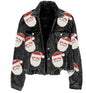 Women Christmas Corduroy Rugby Sequined crop Jacket - www.Shopthatapp.com